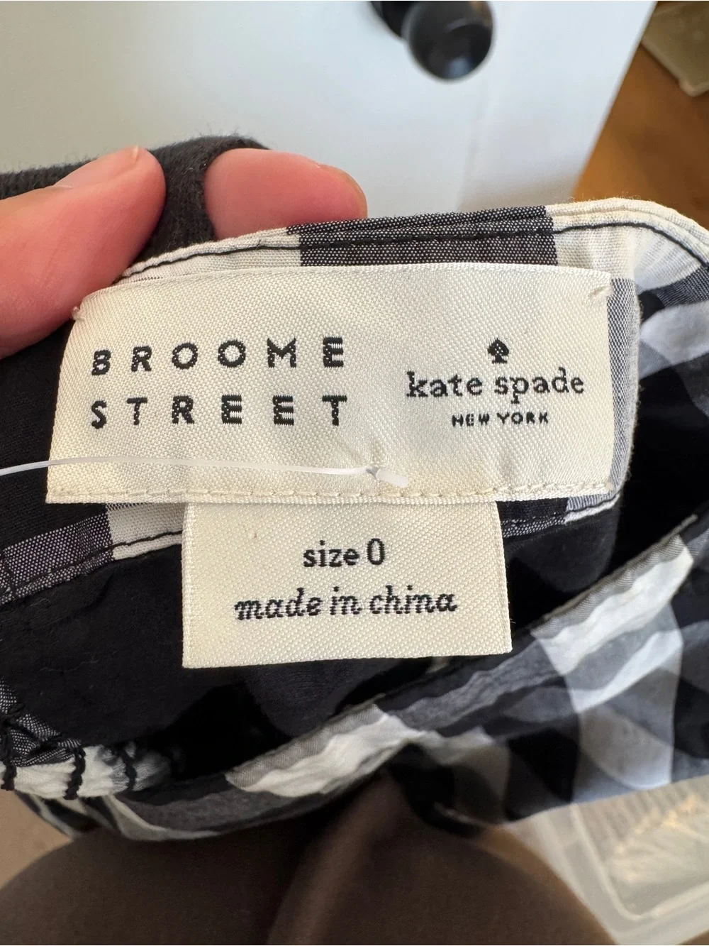 Kate Spade Black & White Gingham Sundress – Size 0